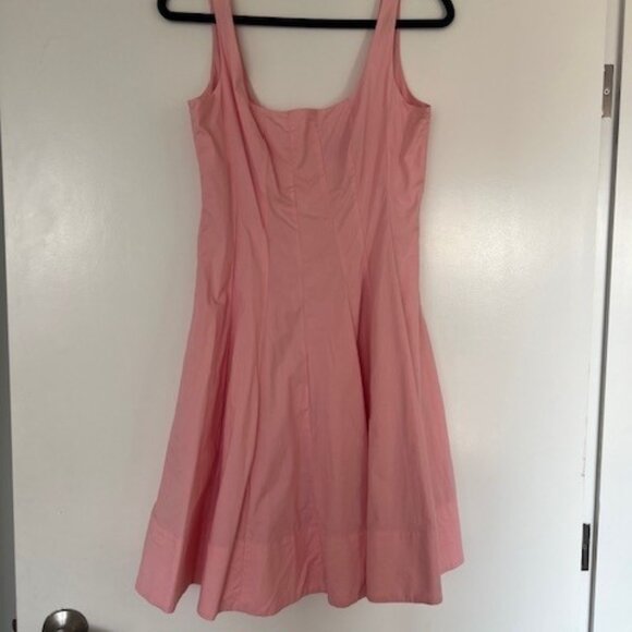 Staud Wells Poplin Minidress in Pearl Pink - Size 8 - Picture 4 of 7